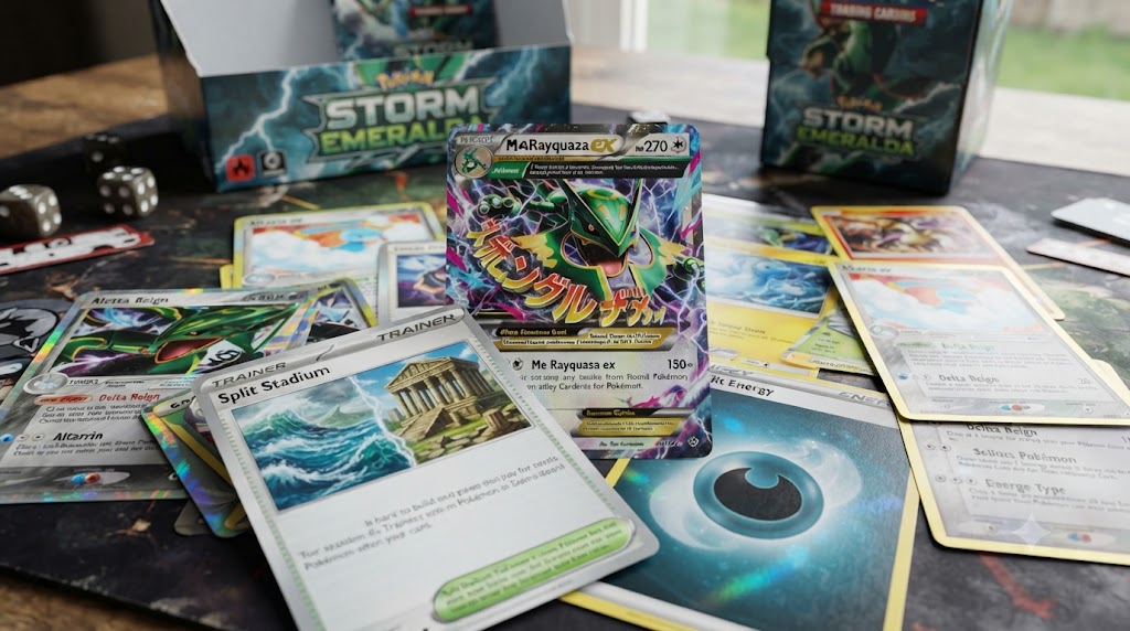 Storm Emeralda : Mega Rayquaza ex, Stade Splitter et Delta Reign 2026 + Suivi Gratuit