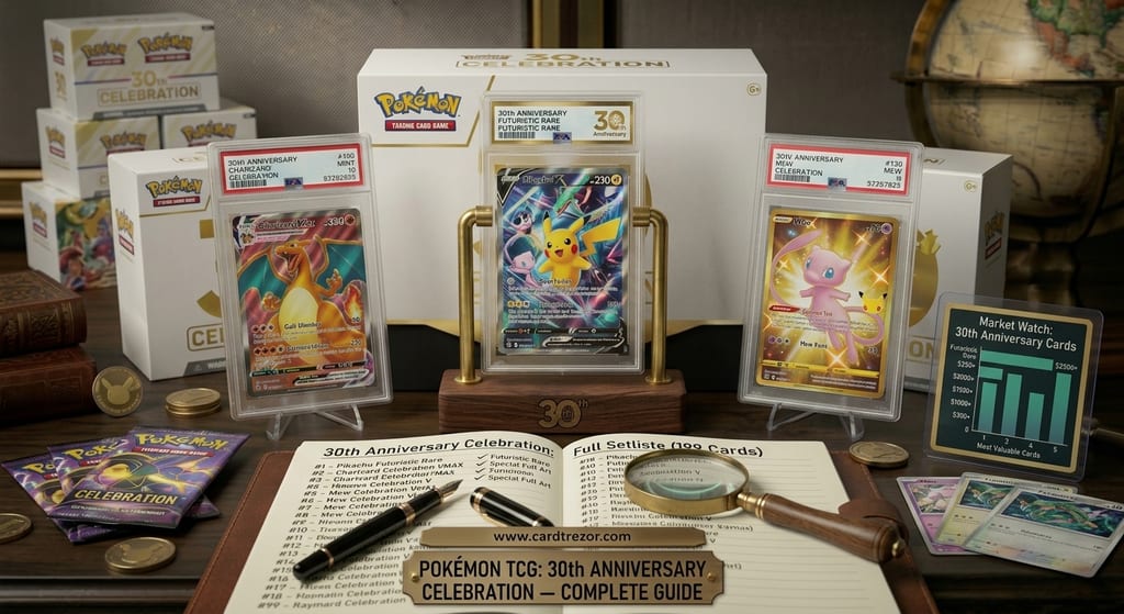 Liste des Cartes 30ᵉ Anniversaire : Les 199 Cartes et la Nouvelle Futuristic Rare (2026) + Suivi Gratuit